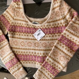 America Eagle cropped sweater